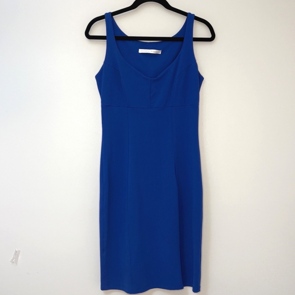 Susana's Monaco Royal Blue Supplex Sheath Dress Womens Medium